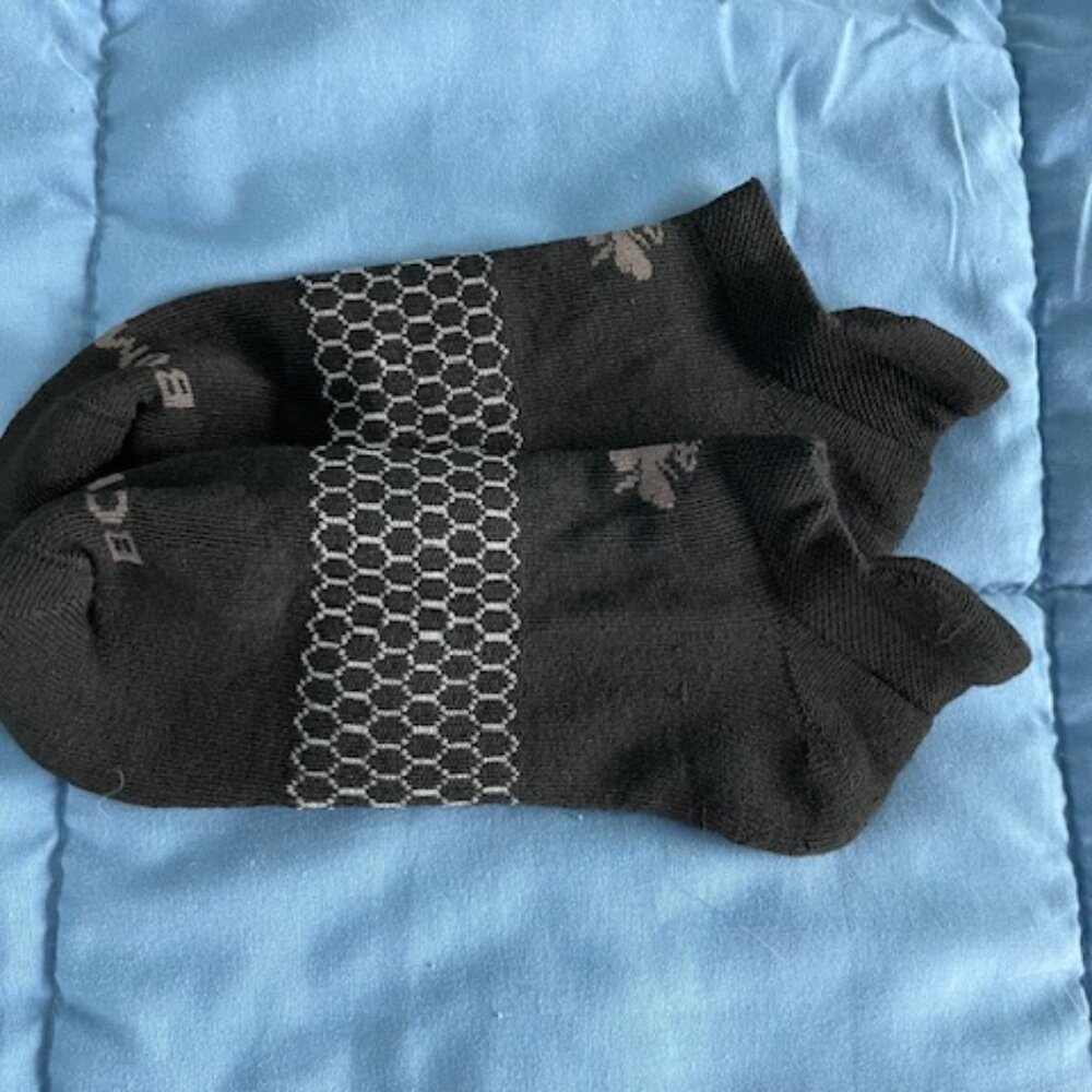 Large Bombas Ankle Socks x 10 pairs BUNDLE Black NEW LOT UNISEX MENS ATHLETIC - Picture 7 of 10